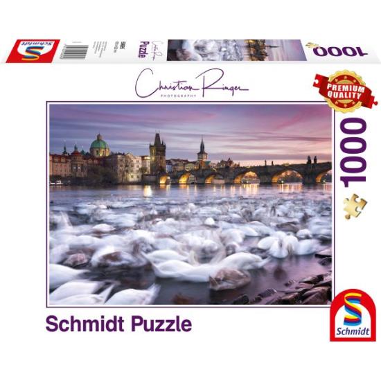 Schmidt Cygnes de Prague Puzzle 1000 pièces