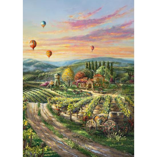 Puzzle Schmidt Vignoble de la Vallée Paisible de 1000 Pièces