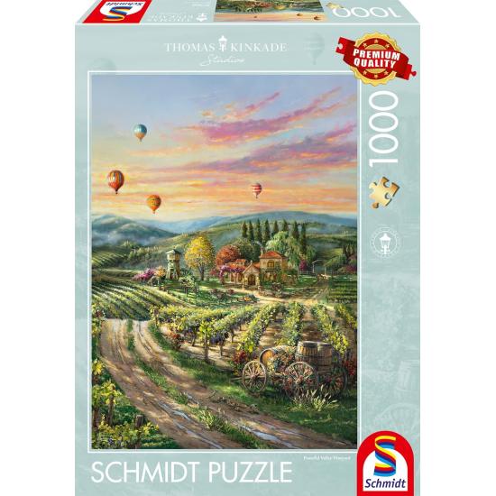 Puzzle Schmidt Vignoble de la Vallée Paisible de 1000 Pièces