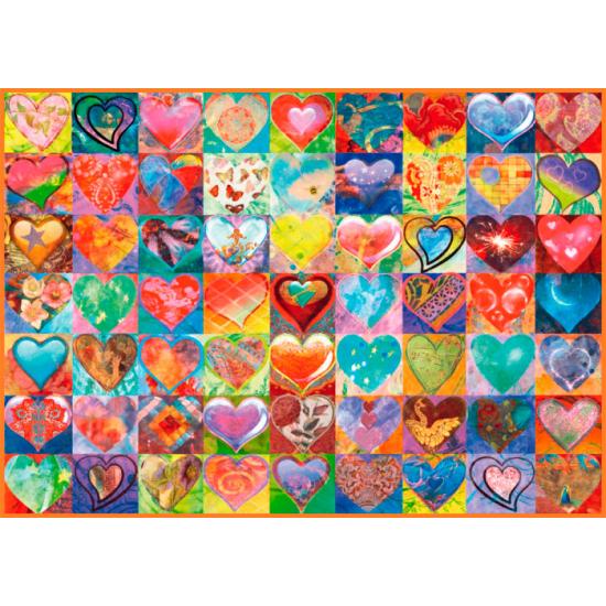 Schmidt Puzzle Coeurs Animés 1000 Pièces