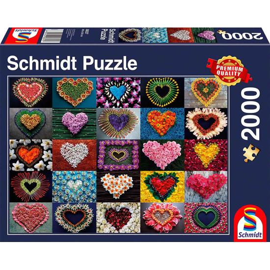 Schmidt Puzzle Coeurs pour Madalene 2000 pièces