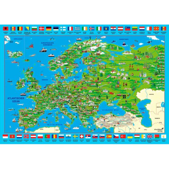 Schmidt Puzzle Découvrez l'Europe 500 pièces