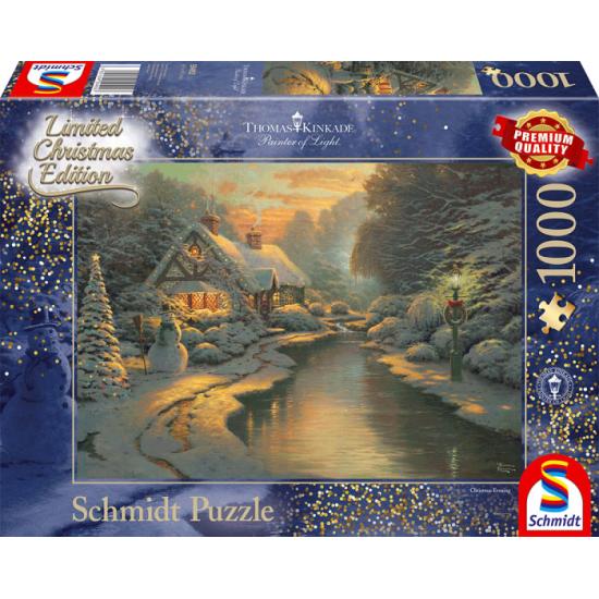 Schmidt Puzzle Réveillon de Noël à la Cabane 1000 pièces