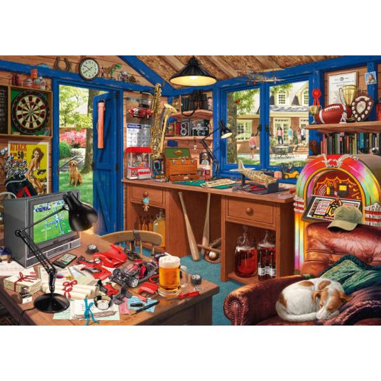Schmidt Puzzle L'atelier de papa - Puzzles secrets 1000 pièc Schmidt Puzzle L'atelier de papa - Puzzles secrets 1000 pièc