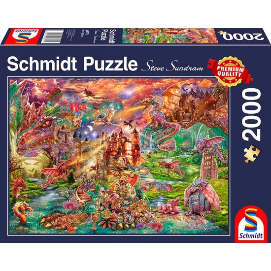 Schmidt Puzzle Le trésor du dragon 2000 pièces