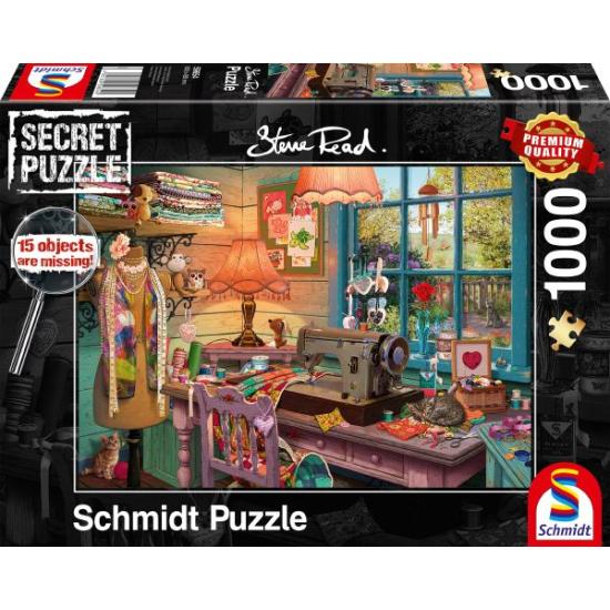 Puzzle Schmidt Dans la salle de couture - Puzzles secrets de 100
