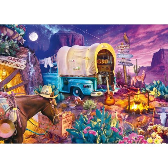 Puzzle Schmidt Charmant Camping Du Far West 1000 Pcs