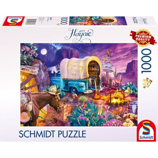 Puzzle Schmidt Charmant Camping Du Far West 1000 Pcs