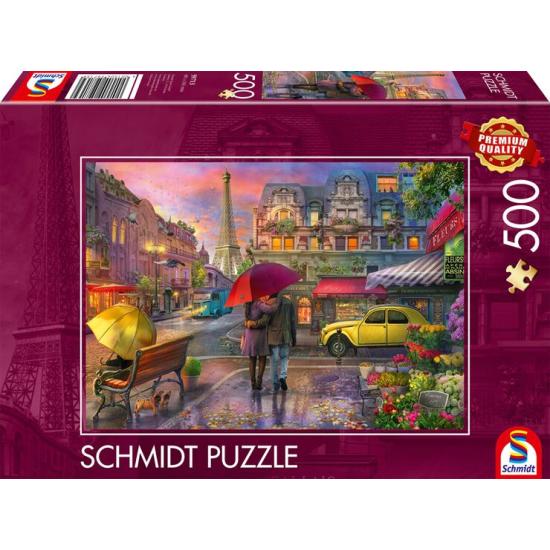 Puzzle Schmidt Charme Parisien Sous La Pluie 500 pièces