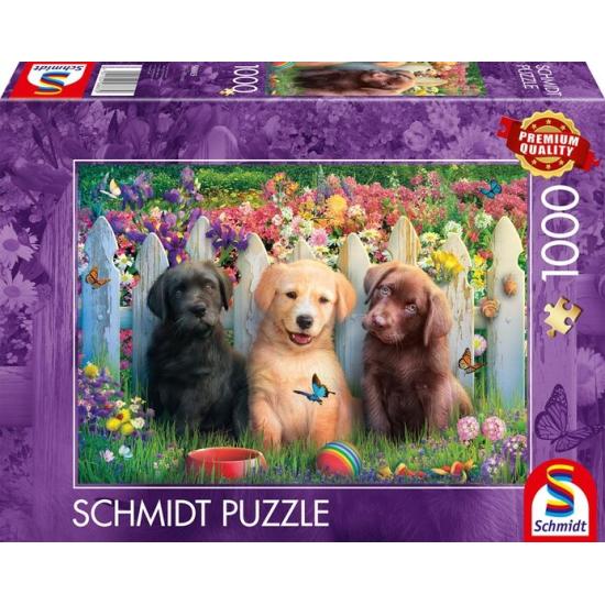 Puzzle Schmidt Scène De Chiots Mignons 1000 Pcs