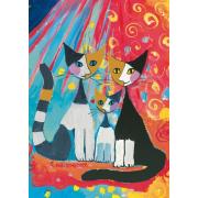 Puzzle Schmidt Famille De Chats Heureuse 1000 Pieces