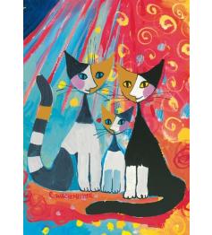 Puzzle Schmidt Famille De Chats Heureuse 1000 Pieces