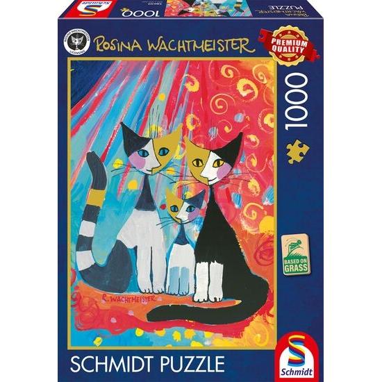 Puzzle Schmidt Famille De Chats Heureuse 1000 Pieces