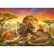 Schmidt Puzzle Famille de Lions 1000 pièces