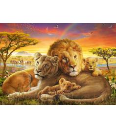Schmidt Puzzle Famille de Lions 1000 pièces