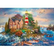 Puzzle Schmidt Phare Sur Le Rocher 500 pièces