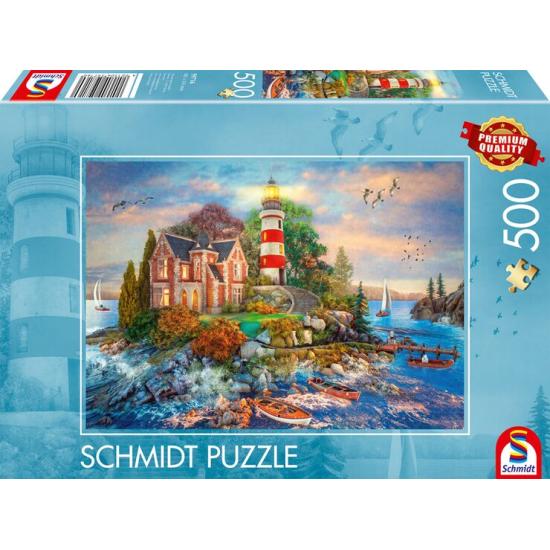 Puzzle Schmidt Phare Sur Le Rocher 500 pièces