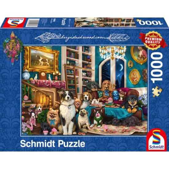 Puzzle Schmidt Fête à la Bibliothèque de 1000 Pièces