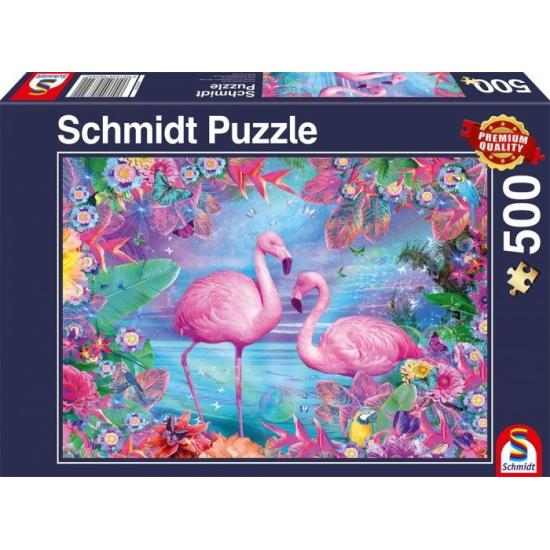 Schmidt Puzzle Flamants roses 500 pièces