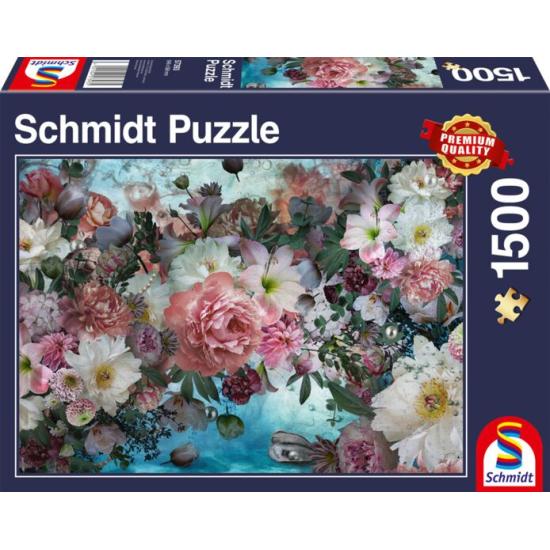 Puzzle Schmidt Fleurs sous l'eau de 1500 pièces