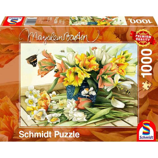 Schmidt Puzzle Fleurs de printemps 1000 pièces