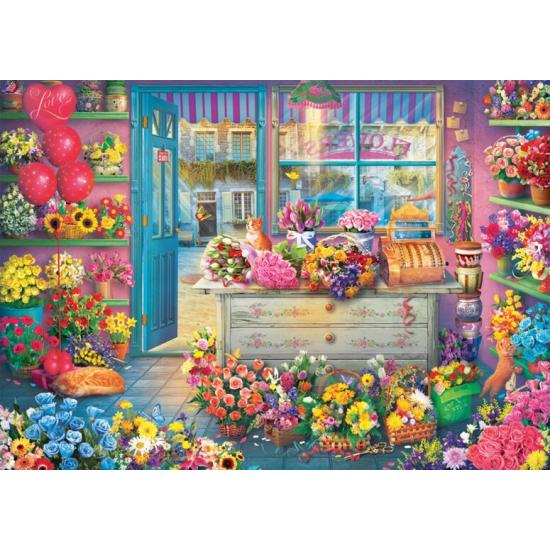 Puzzle Schmidt Boutique de fleurs colorée 1000 pièces