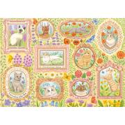 Puzzle Schmidt Chats Aristocratiques En Floraison 1000 Pièces