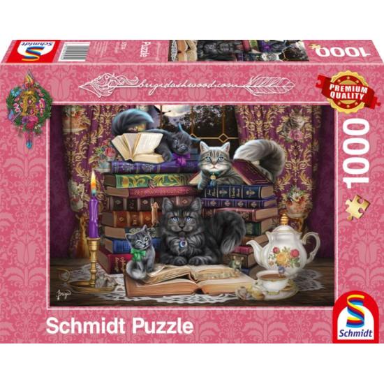 Puzzle Schmidt Chats à l’heure du Conte de 1000 Pièces