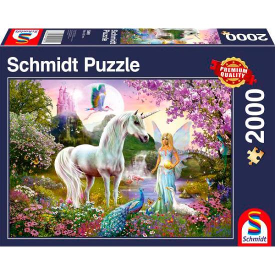 Puzzle Schmidt Fée et Licorne 2000 pièces Puzzle Schmidt Fée et Licorne 2000 pièces