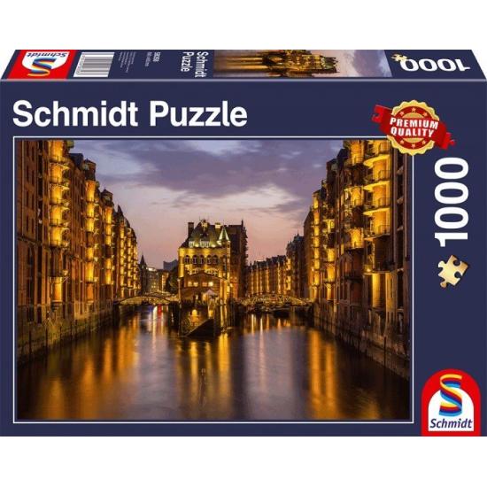 Schmidt Hamburg Speicherstadt, Allemagne Puzzle 1000 pièces