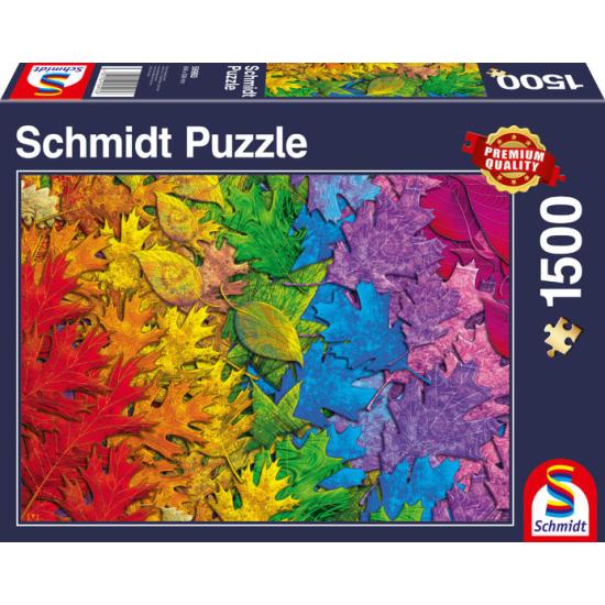 Schmidt Puzzle Feuilles colorées 1500 pièces Schmidt Puzzle Feuilles colorées 1500 pièces