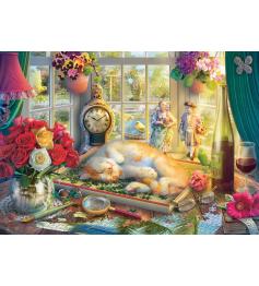 Puzzle Schmidt L'Heure Du Puzzle Avec Le Chat de 1000 Pieces