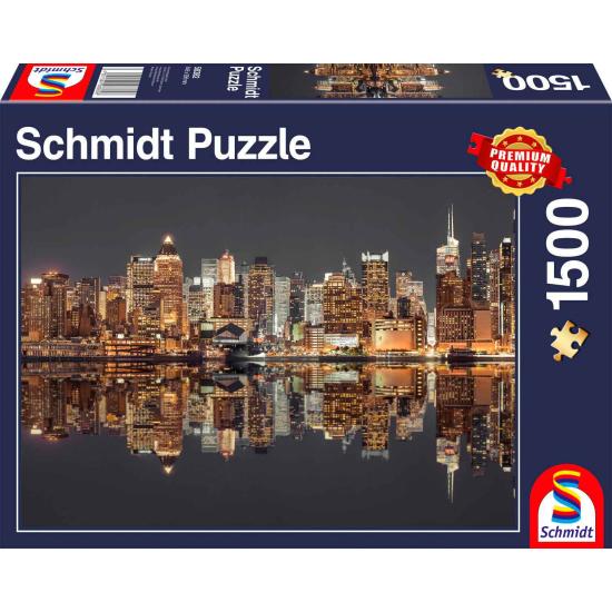 Schmidt Puzzle New York Skyline Nuit 1500 pièces Schmidt Puzzle New York Skyline Nuit 1500 pièces