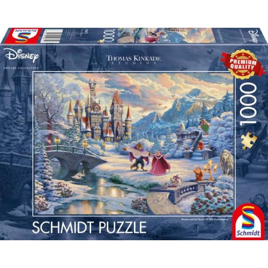 Schmidt Puzzle La Belle et la Bête Édition de Noël 1000 pièces