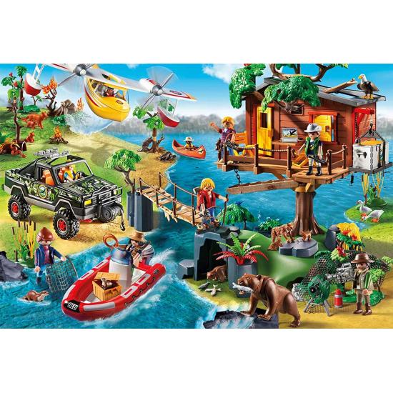 Puzzle Schmidt La cabane dans l'arbre Playmobil 150 pièces