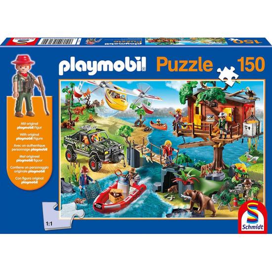 Puzzle Schmidt La cabane dans l'arbre Playmobil 150 pièces