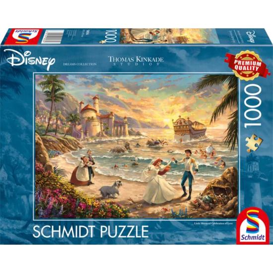 Puzzle Schmidt La Petite Sirène fête l'amour 1000 pièces