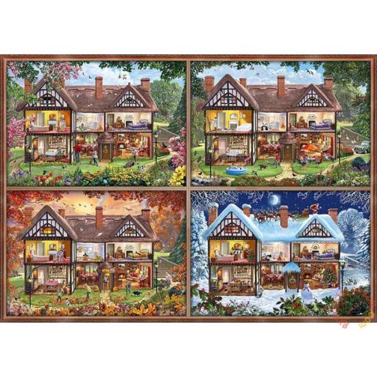 Schmidt Puzzle Les Quatre Saisons de ma Maison 2000 Pièces