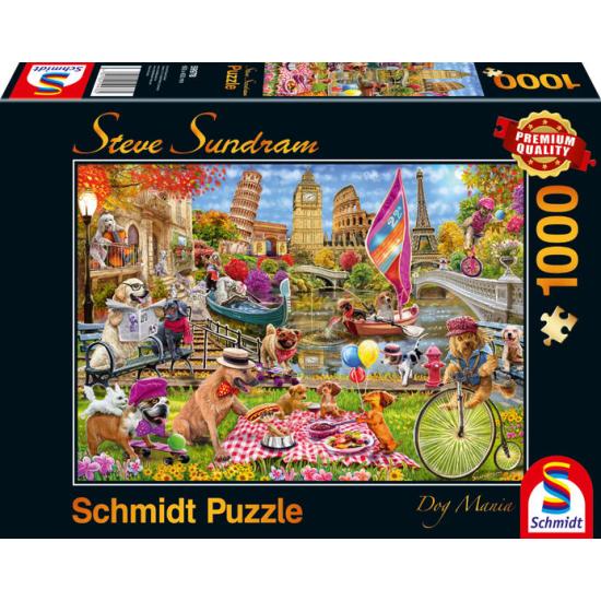 Schmidt Puzzle La folie des chiens 1000 pièces
