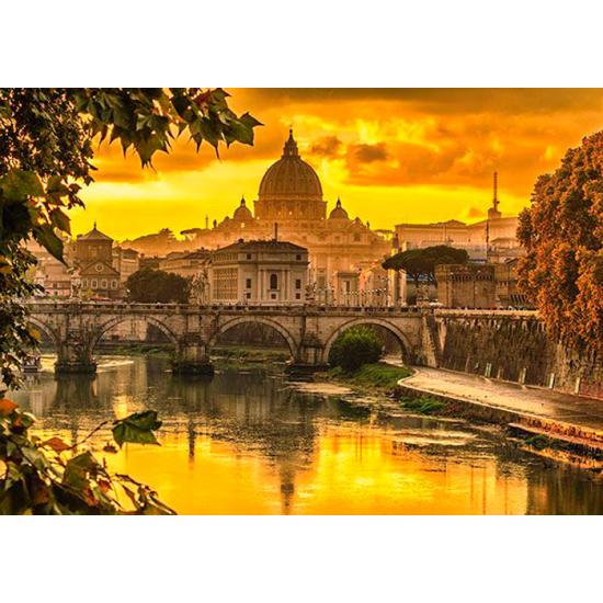 Schmidt Puzzle Lumière dorée sur Rome 1000 pièces