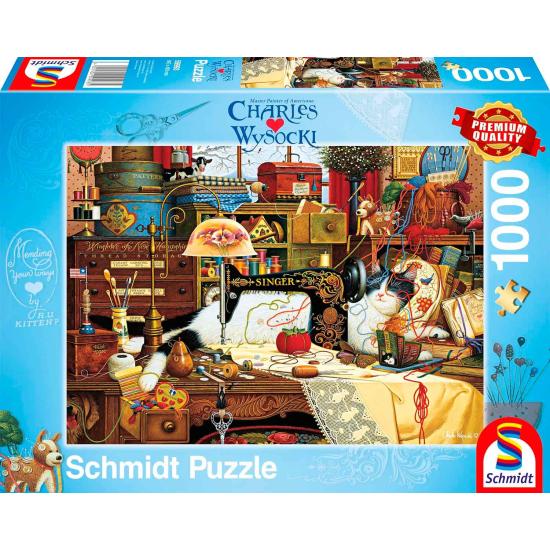 Puzzle Schmidt Maggie la Couturière de 1000 Pièces Puzzle Schmidt Maggie la Couturière de 1000 Pièces