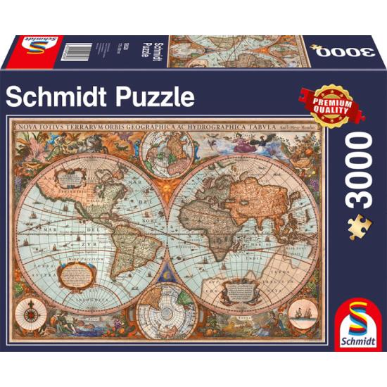 Schmidt Puzzle Carte ancienne 3000 pièces