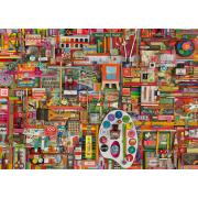 Schmidt Puzzle Puzzle Vintage Artist Supplies 1000 pièces