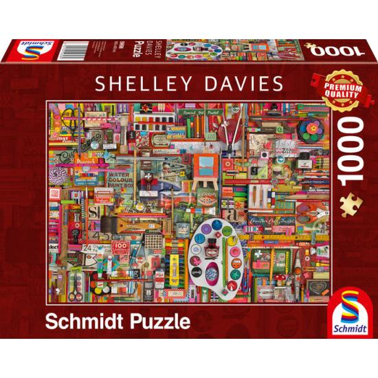 Schmidt Puzzle Puzzle Vintage Artist Supplies 1000 pièces