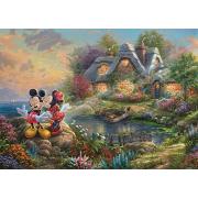 Puzzle Schmidt Mickey et Minnie Anse de l'Amour 1000 pièces