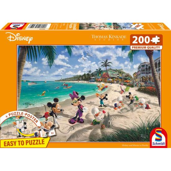 Puzzle Schmidt Mickey Et Minnie En Floride XXL 200 pcs Puzzle Schmidt Mickey Et Minnie En Floride XXL 200 pcs