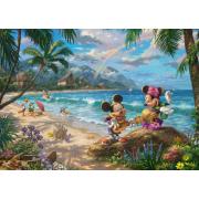 Puzzle Schmidt Mickey et Minnie à Hawaï de 1000 Pcs