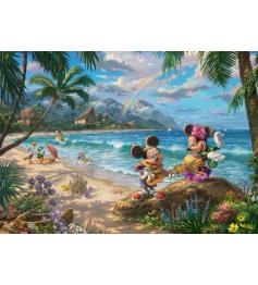 Puzzle Schmidt Mickey et Minnie à Hawaï de 1000 Pcs