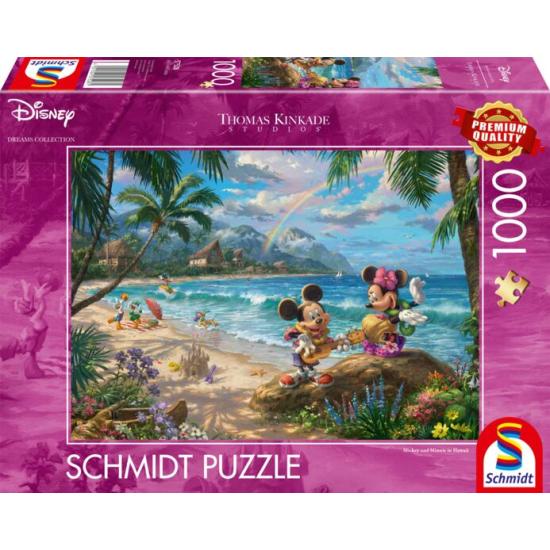 Puzzle Schmidt Mickey et Minnie à Hawaï de 1000 Pcs