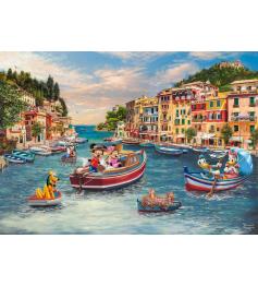 Puzzle Schmidt Mickey et Minnie En Italie 1000 pièces